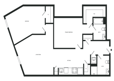 Exhilarate Floor Plan | 1,074 Sq. Ft. at Mayton Transfer Lofts, Virginia